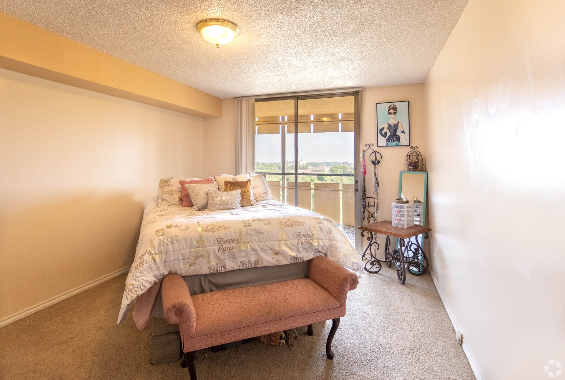 Park Tower Apartments bedroom in Lubbock Texas