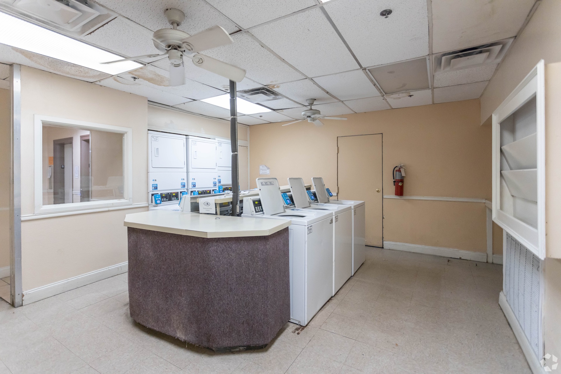 Park Tower Apartments laundry room in Lubbock Texas