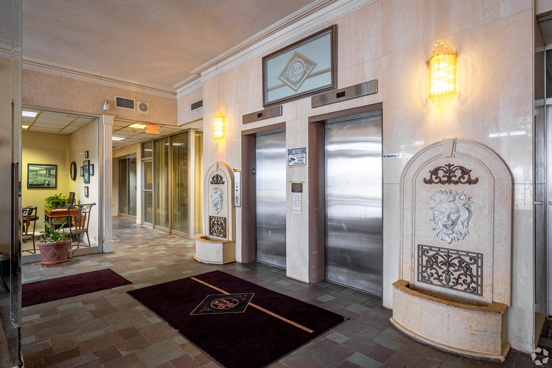 Park Tower Apartments exterior in Lubbock Texas